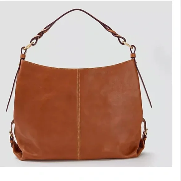 NEW Dooney & Bourke Florentine Leather Twist Sac Shoulder Bag - Picture 2 of 6